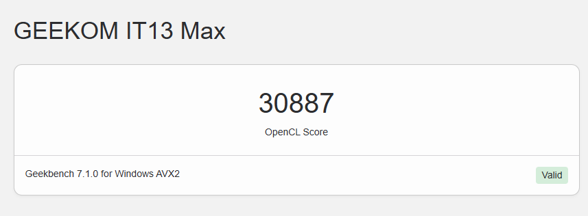 Geekbench 7.1.0 OpenCL